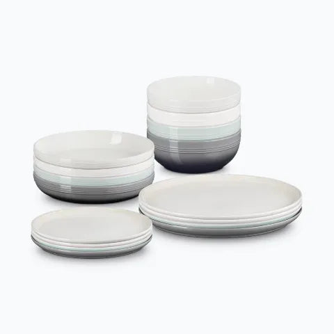 Coupe dinnerware set in mixed colours