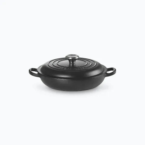 Shallow casserole in Satin Black