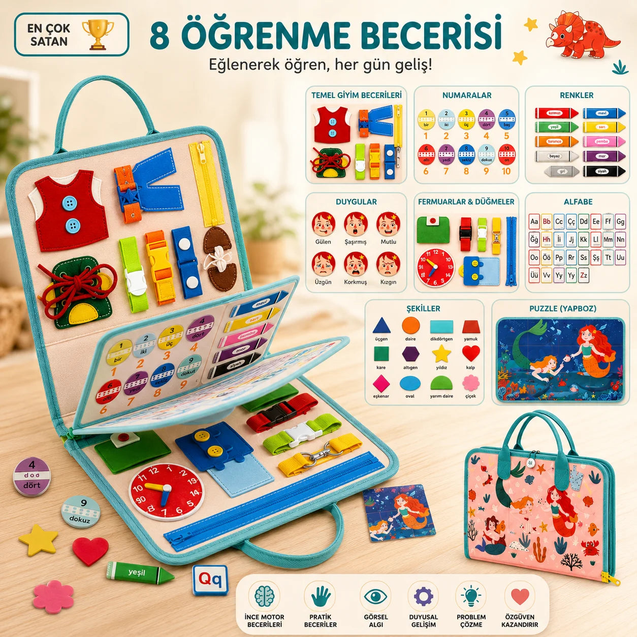 Montessori Beceri Gelişim Kitabı