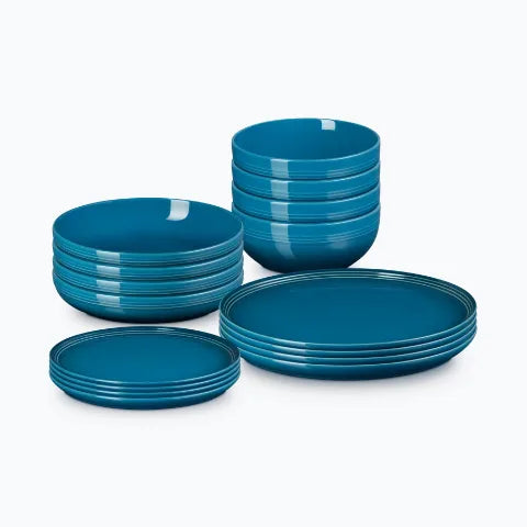 Coupe dinnerware set in Deep Teal
