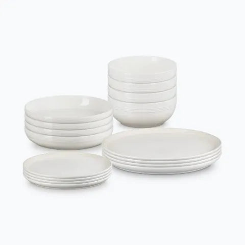 Coupe dinnerware set in Meringue