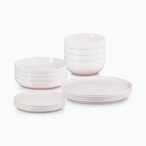 Coupe dinnerware set in Shell Pink