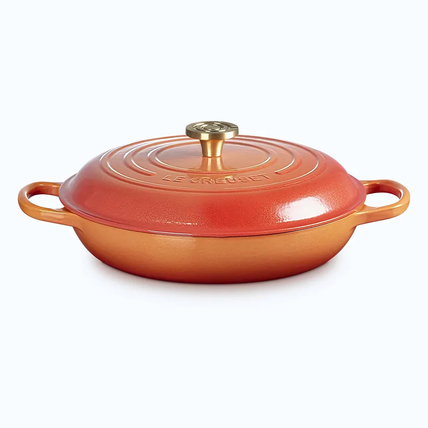 Le Creuset Flamme Dorée Shallow Casserole