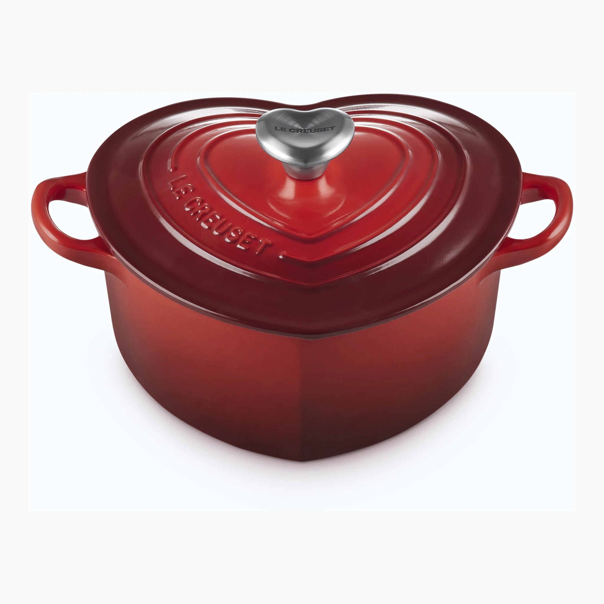 Heart shaped casserole in Cerise