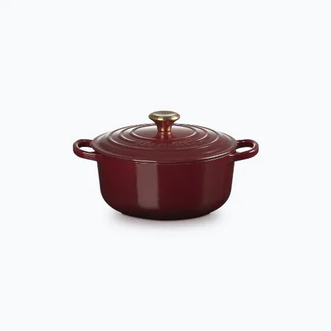Round casserole in Garnet