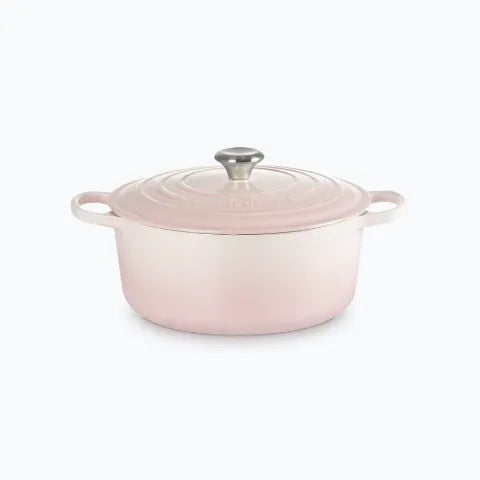 Round casserole in Shell Pink